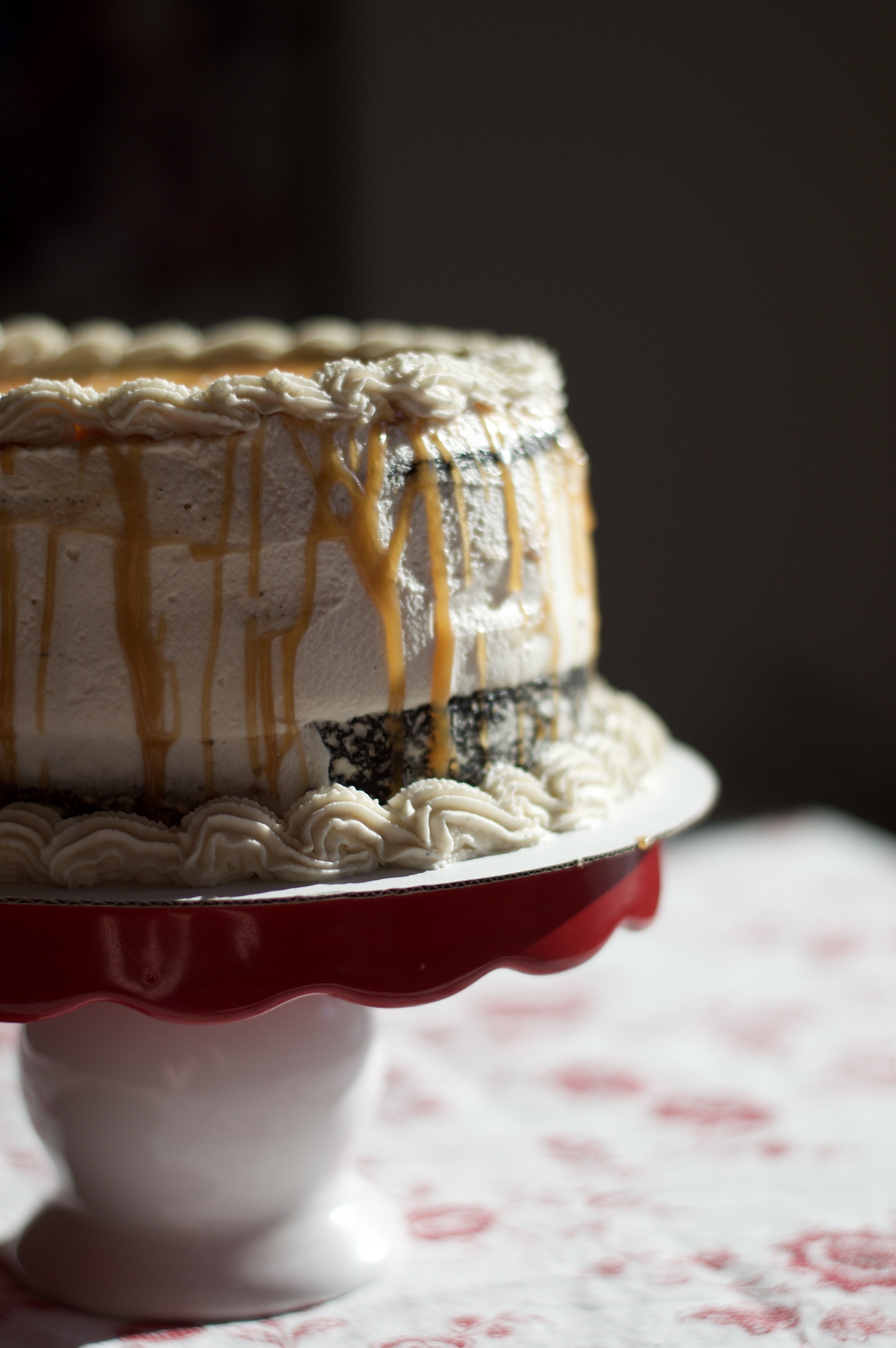 Dark Chocolate & Caramel Cake